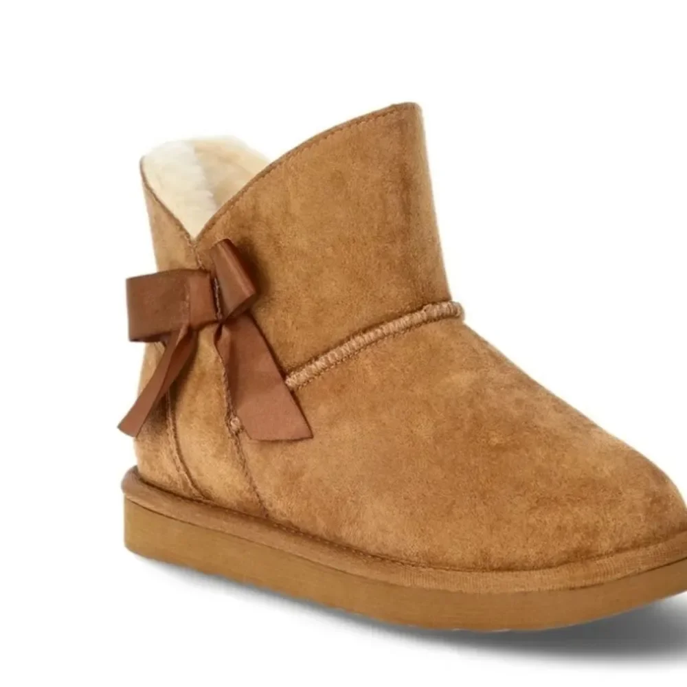 BearPaw Pawz‎ Faux Suede Shearling Boots- Hickory